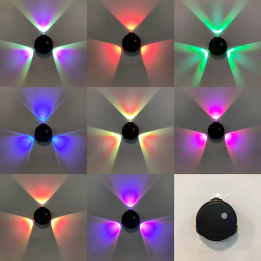 luz led RGB Recargable con sensor 3rayos